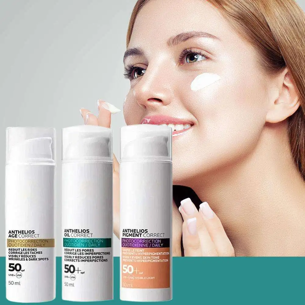 Summer Sunscreen Anthelios Pigment Correct / Anthelios Oil Correct / Anthelios Age Correct SPF50 Sunscreen Cream 50ml