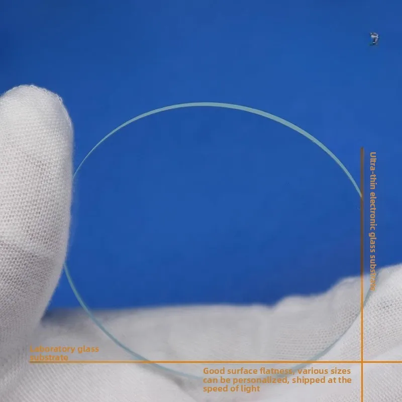 Round Glass Sheet 95mm Diameter 2mm Thick Custom Any Size Dashboard Lamp Shade Fire Protection Glass