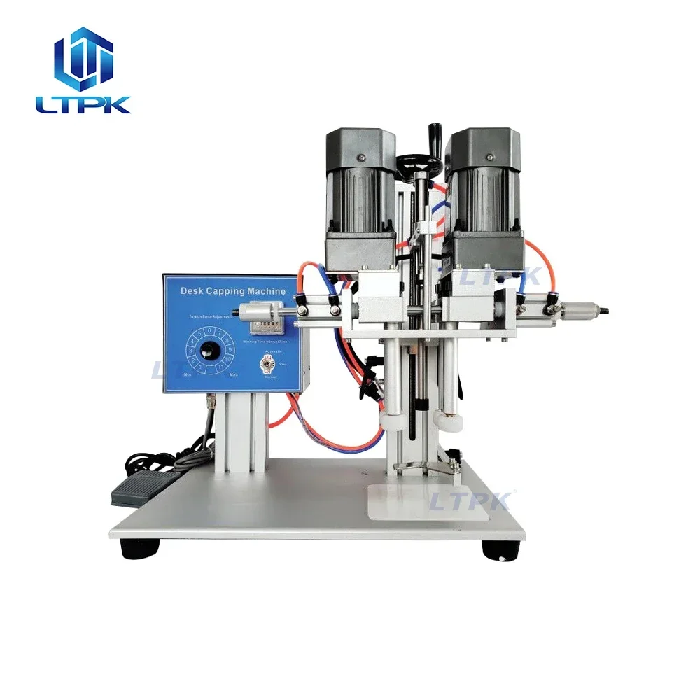 LT-XLSGJ6100 Semi Automatic Desktop Twist off Spray Trigger Pump Dropper Plastic Screw Lid Capping Machine Closing Machine