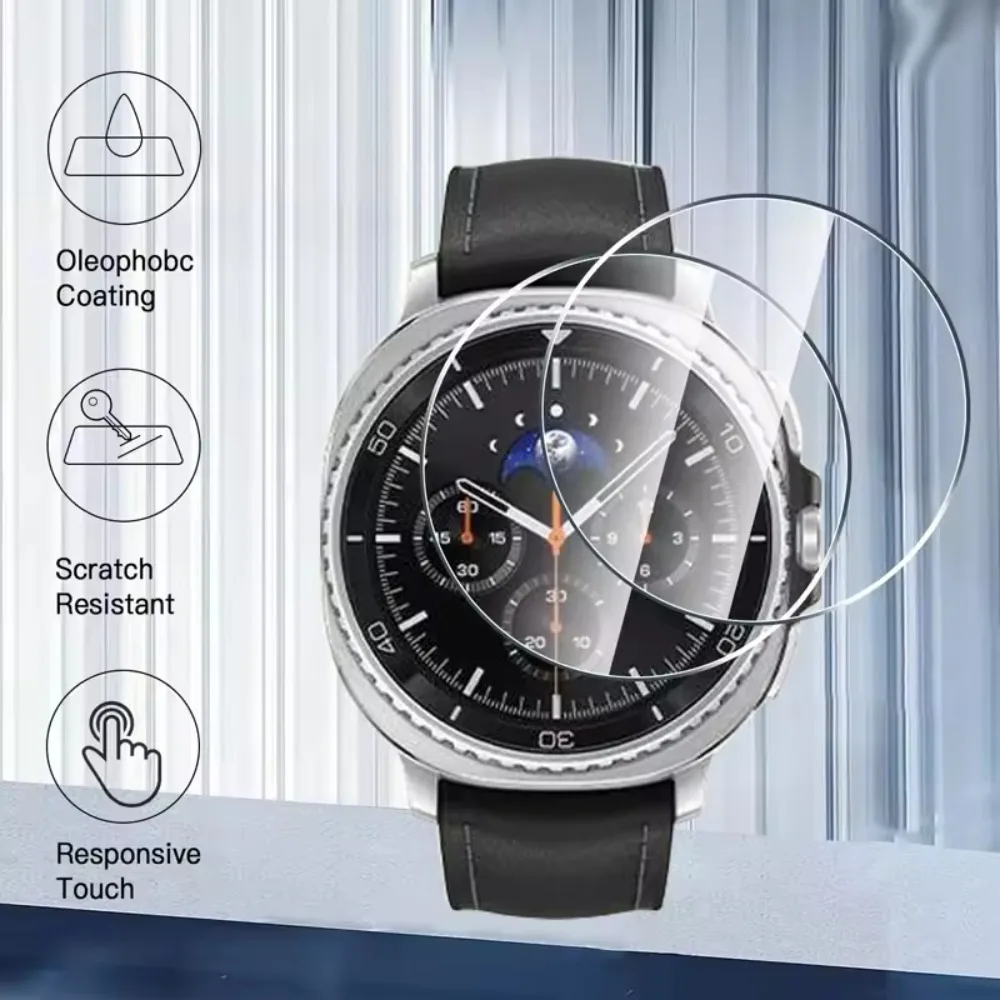 Quick Pasting Tempered Glass Film for Samsung Galaxy Watch 8 Classic 46mm Protective Screen Glass Watch Ultra/8/7/6/5/4 44/40mm