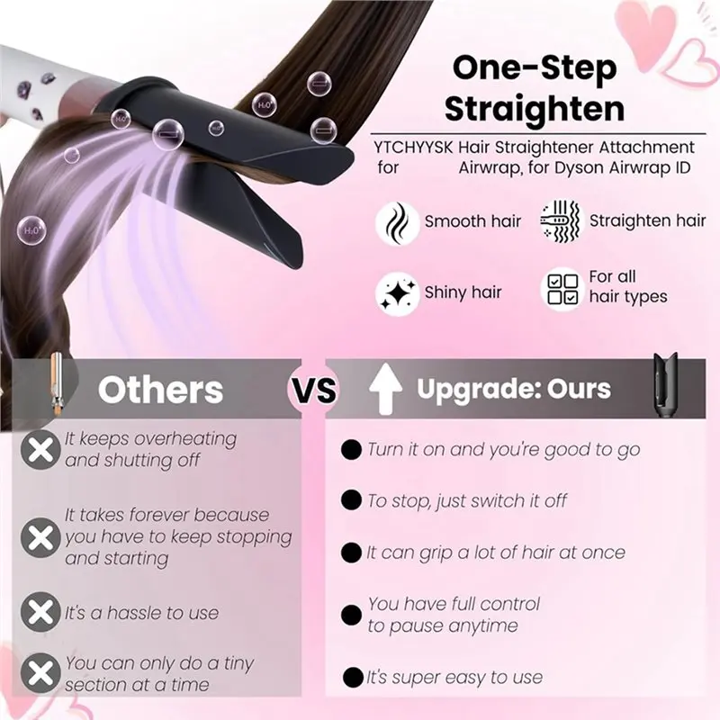 L73A 2025-فرشاة مكثفة مستديرة كبيرة وملحقات مرفق مكواة فرد الشعر لدايسون Airwrap HS01 HS05 HS08 #3