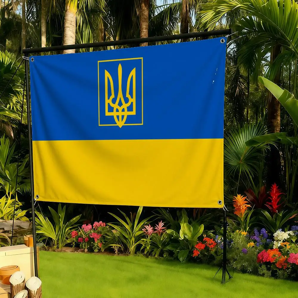 Flag of Ukraine  Flags decor flag banner,wall hanging flag,indoor outdoor wall decor,yard garden porch patio wall art