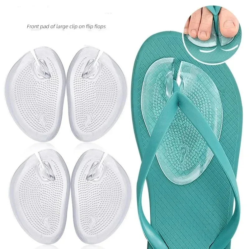 Silicone Forefoot Pads Ball of Foot Cushion Insoles Non-slip GEL Inserts Pain Relief for Slippers Sandals for Women Men
