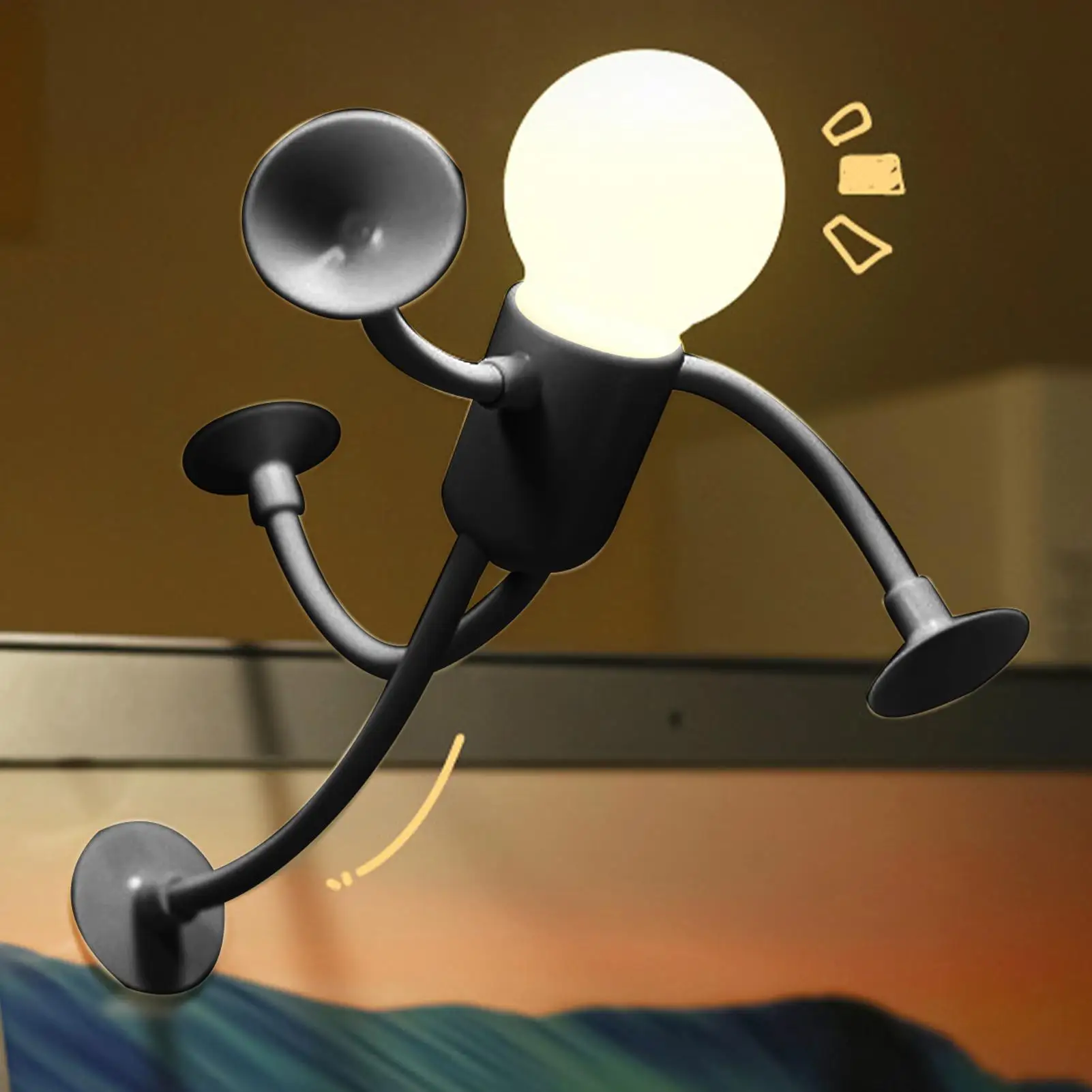 

Fun Night Light | Nursery Twistable Light Bedside Night Lamp | Kids Night Lights Bedroom Decor Lamp For Study Room Tabletop