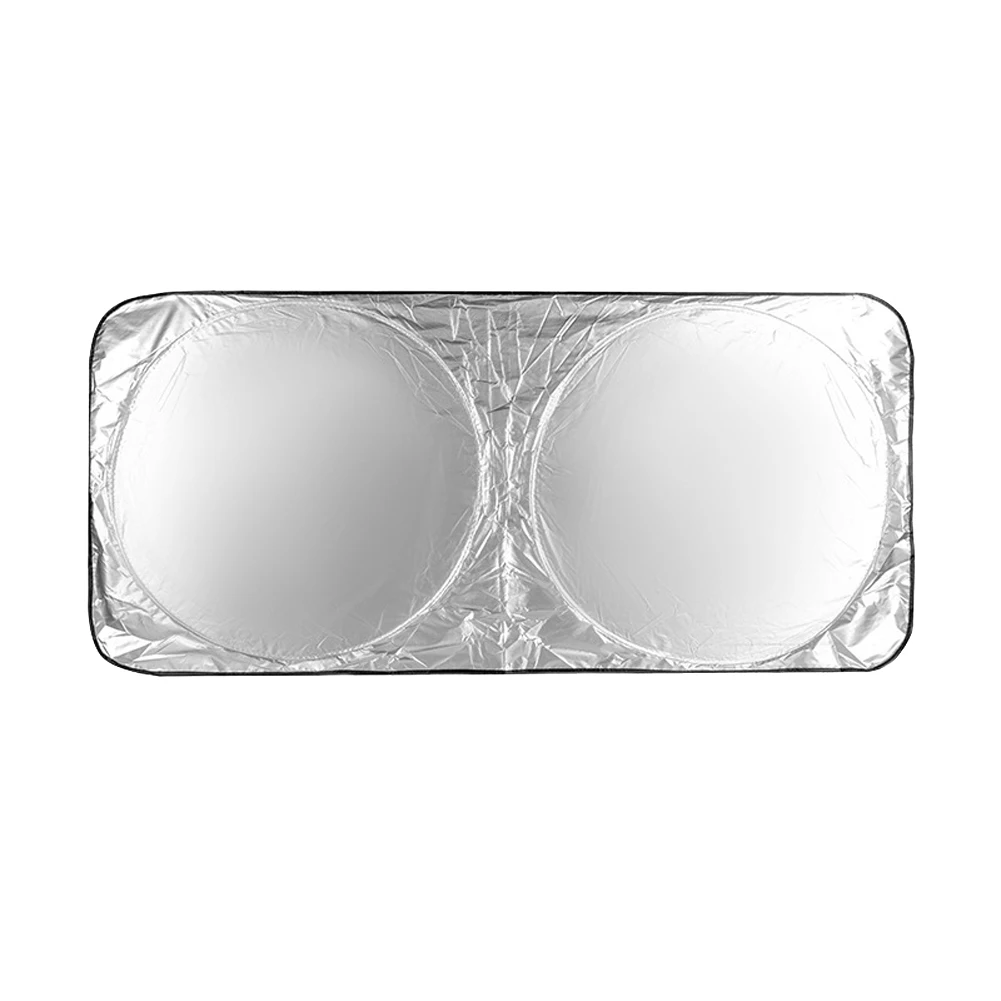 Car Interior Sunshade Heat Insulation Front Rear Car Window Sunshade Silver-coated Cloth For Auto Shading Car Heat Insulation