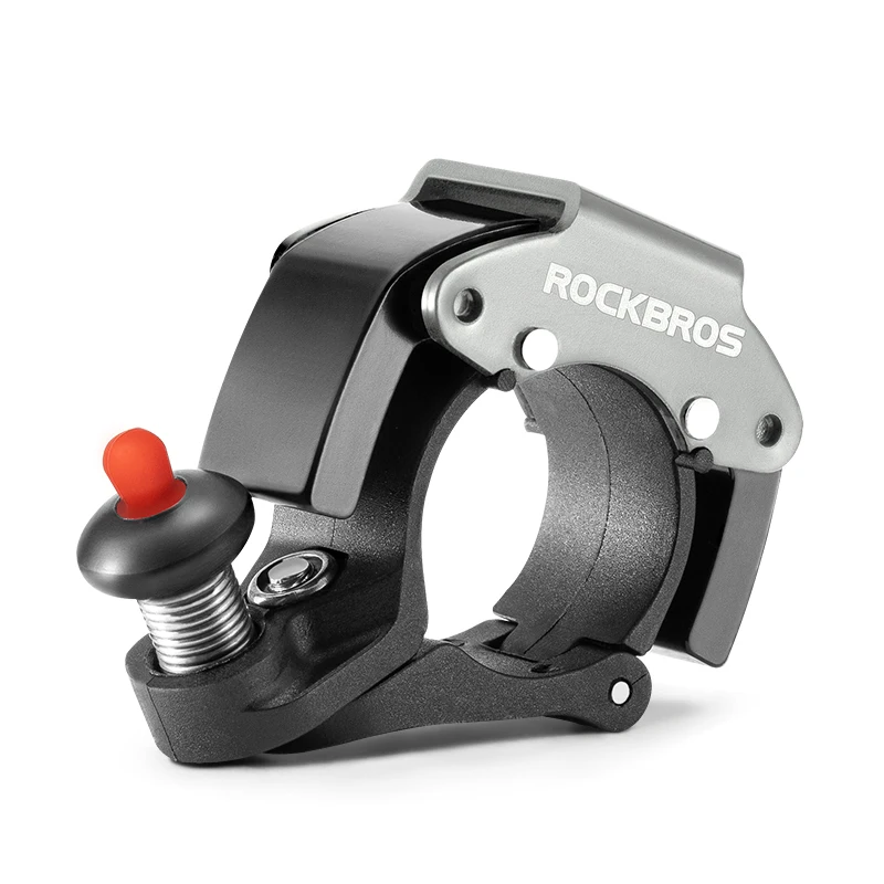 ROCKBROS Fahrradklingel Edelstahl Fahrradhupe Diebstahlalarm Horn Lenkerklingel Klassischer Ring MTB Rennrad Zubehör