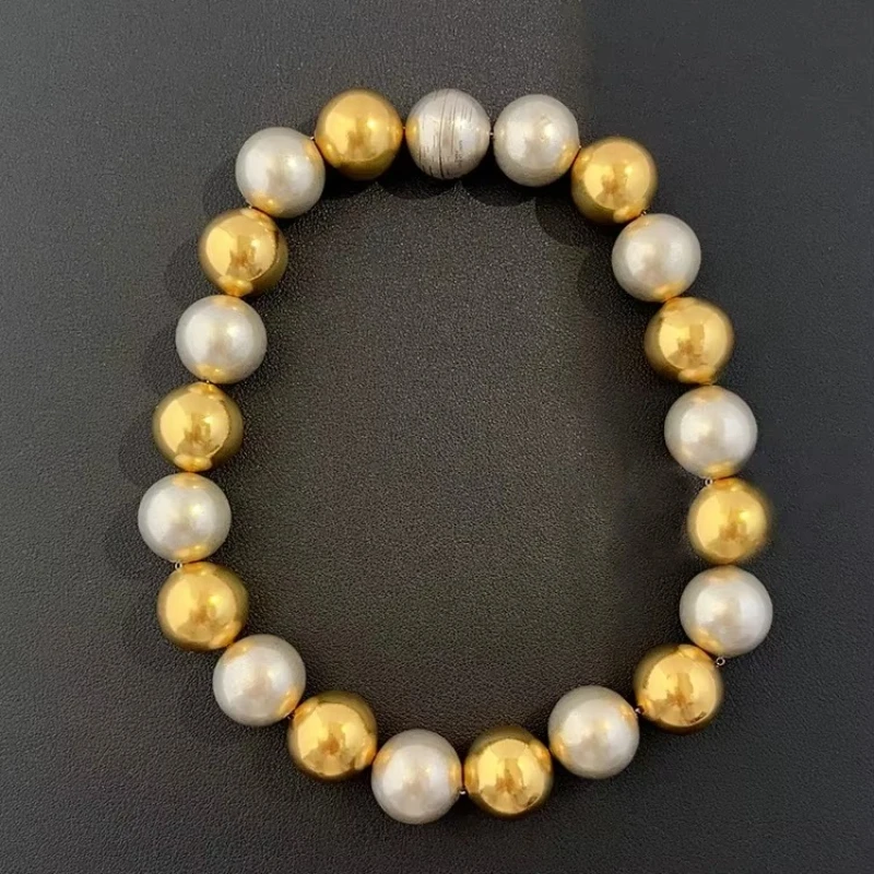 

Европейский дизайнерский золотой, серебряный бисер, преувеличенное ожерелье, колье, женские роскошные ювелирные изделия