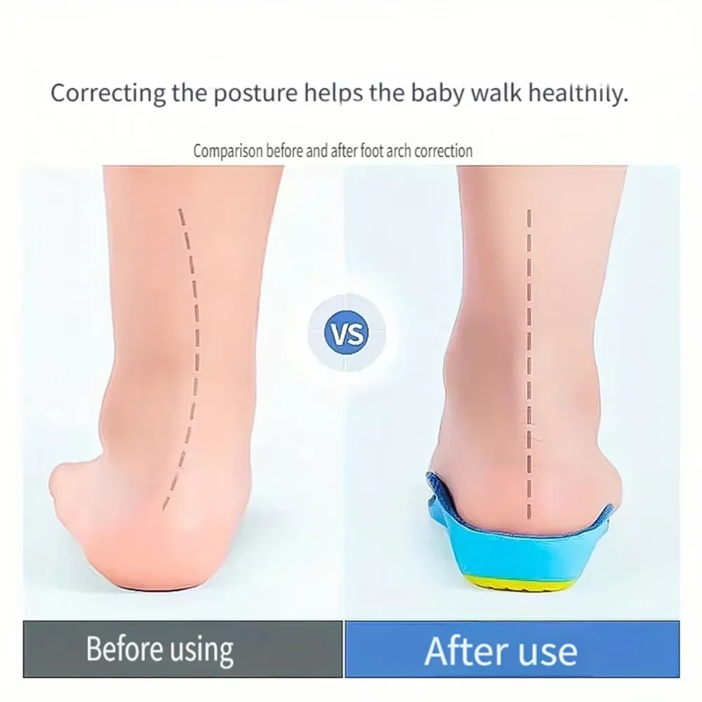 Children Insoles Kids Orthopedic Flatfoot Arch Pads Soft Arch Support Pads For Kid Boys' Walking Shoes Toddler Sneakers
