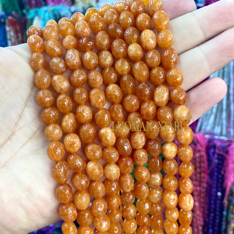 8x10MM Natuursteen Toermalijn Lavendel Aquamarijn Chalcedoon Losse Spacer Kralen voor Sieraden Maken Diy Armband Accessoires - afbeelding 1