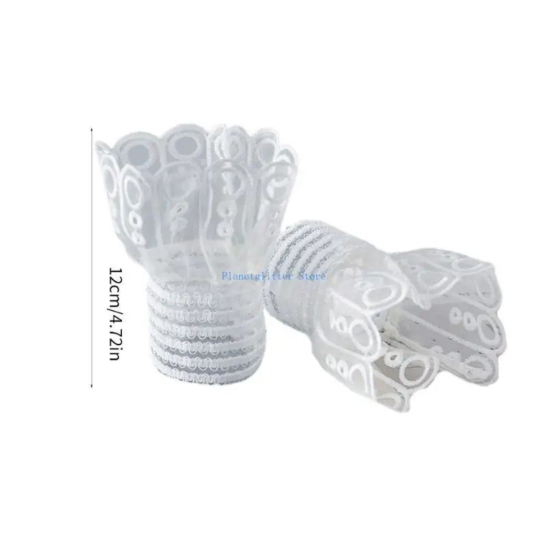 652B เย็บปักถักร้อยแขนเสื้อสำหรับผู้หญิงข้อมือที่สง่า
