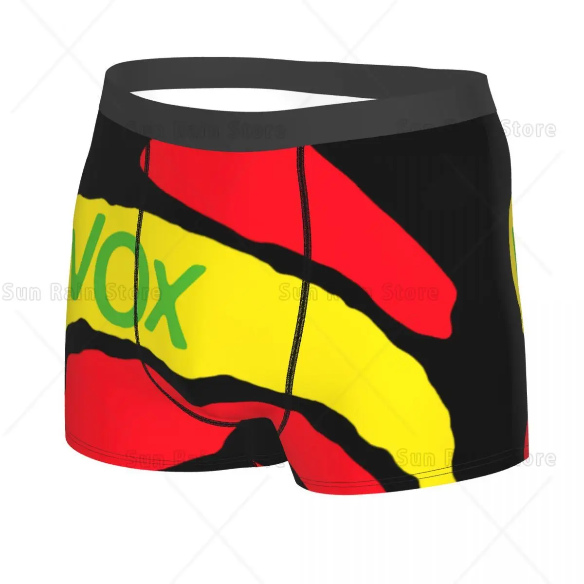 Custom Vox Spanish Flag Boxers Shorts Men Spain Political Party Briefs Underwear Sexy Underpants