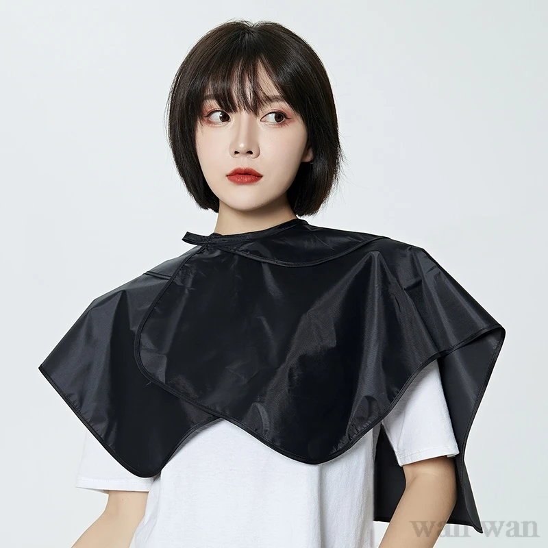 

Hairdressing Shawl Hair Salon Double Layered Waterproof Wai Cloth Dye Hair Wrap Hairdresser Cape Barber Shop Haircut Cloak Y0401