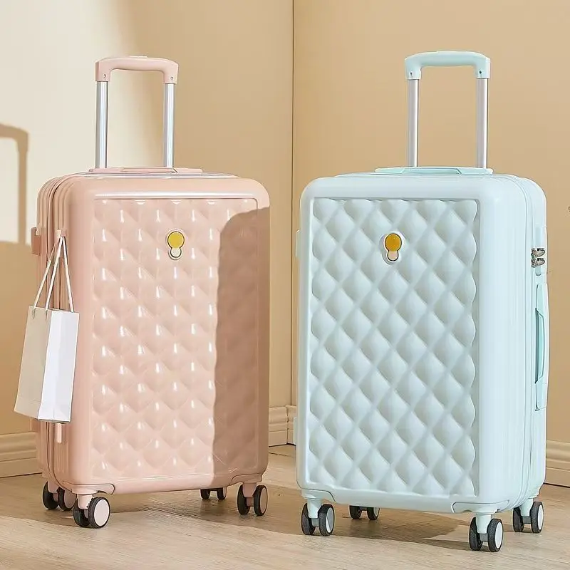 20/24/28 inch Luggage set,travel suitcase on wheels,rolling luggage,Rose gold ABS Women trolley case,cabin luggage,carry on