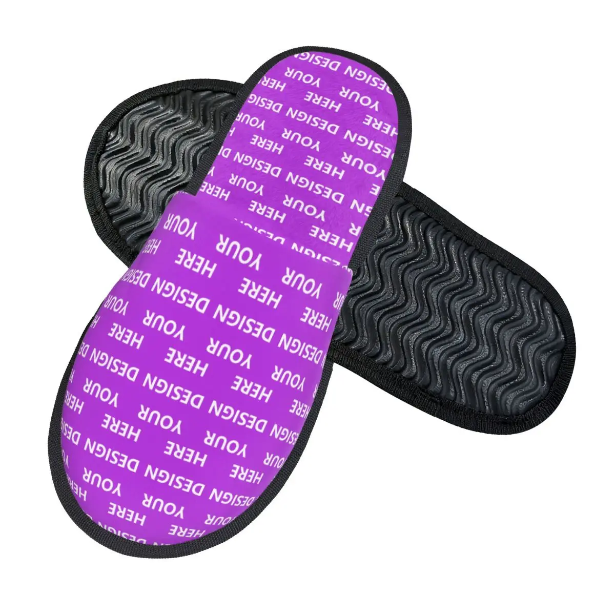 Custom Custom Your Design Here Memory Foam Slippers Women Cozy Warm Personalized Add Your Own Photo Text Logo House Slippers