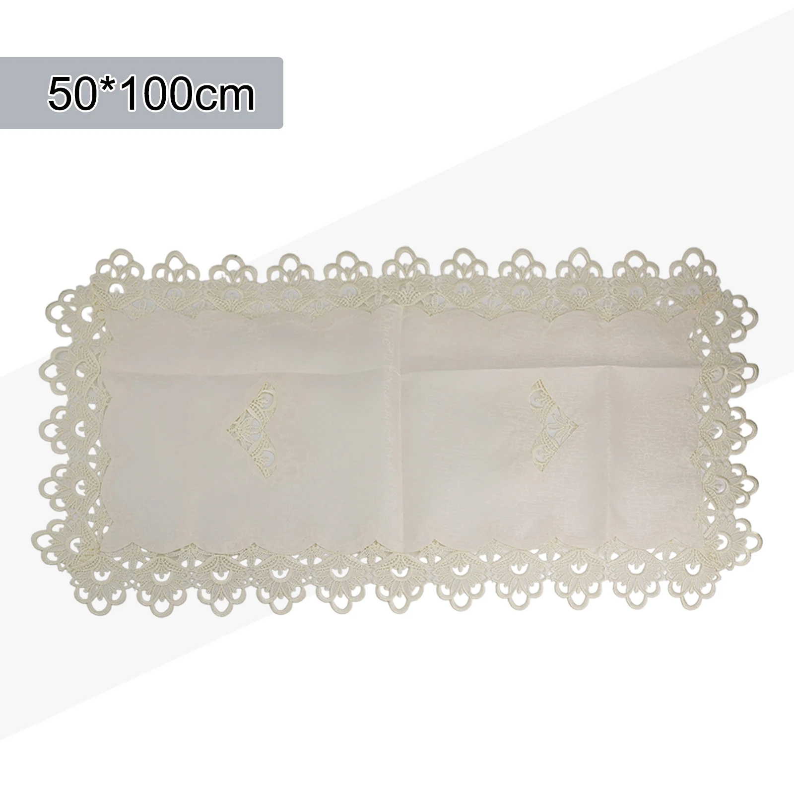 Hollow Carved Lace Tablecloth European Embroidered Design Made of Polyester Perfect for Tea Parties Birthdays and Weddings