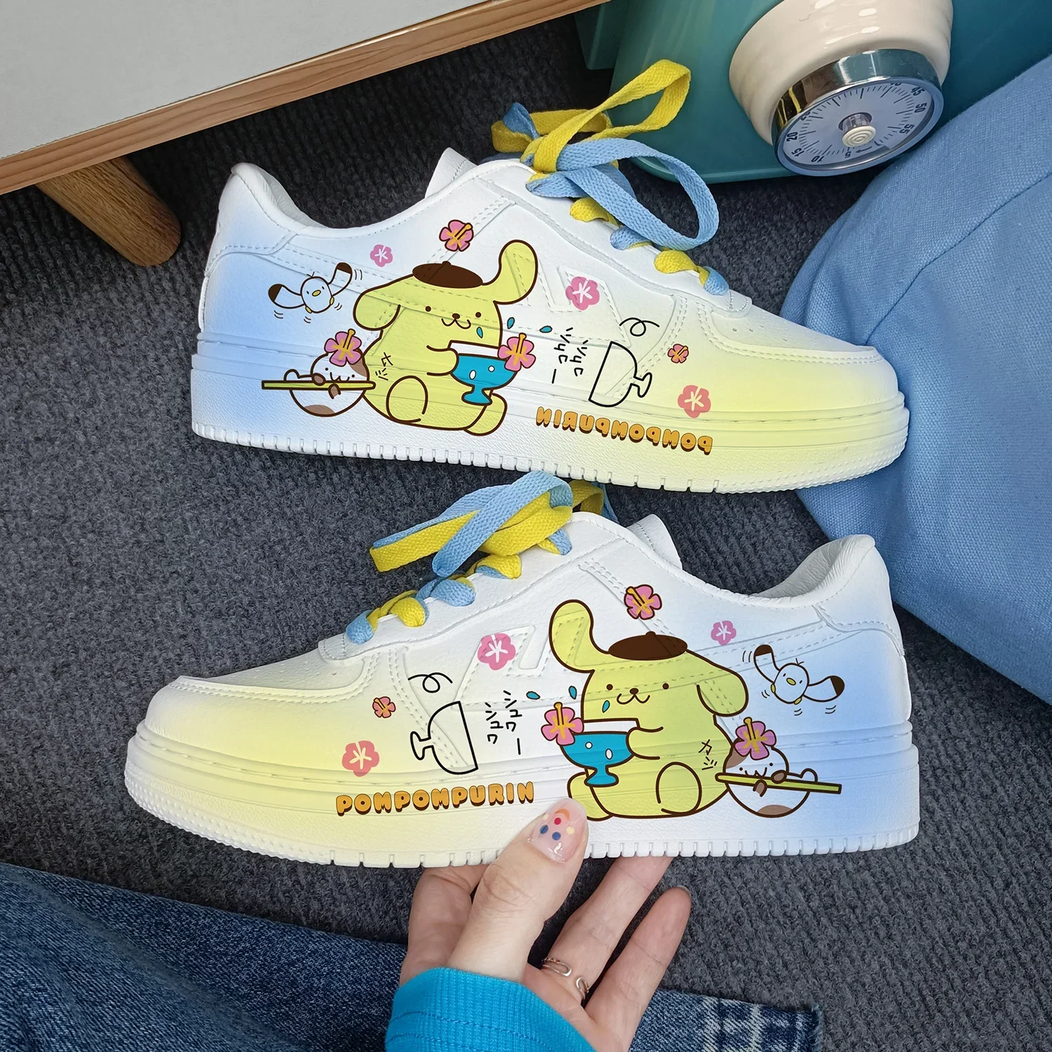 New cartoon Kuromi   princess cute Casual shoes soft sports shoes for girlfriend gift EU size 35-44