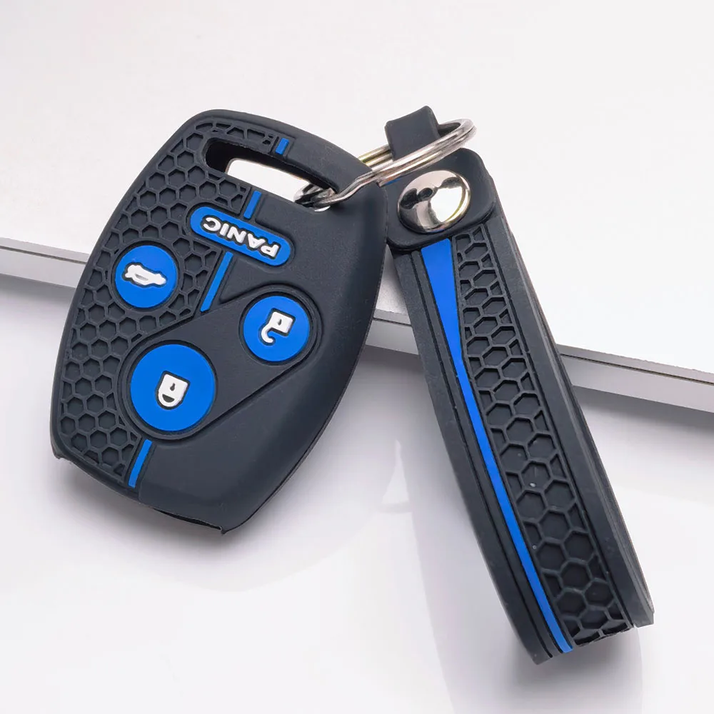Silicone Key Fob Case Holder Fit Honda CRV FRV Civic Accord Jazz Acura CSX Car Remote Key Cover Shell Auto Accessories
