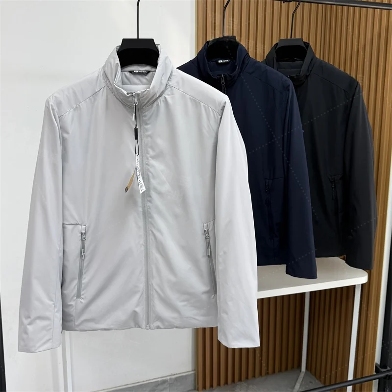 

Новая теплая флисовая куртка для мужчин: повседневная, для поездок на работу, для активного отдыха, ветрозащитная, водонепроницаемая, с воротником-стойкой, хлопковая