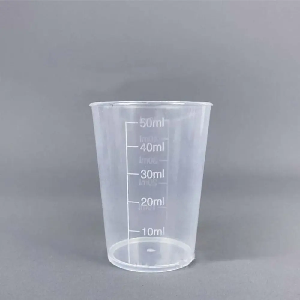 Clear Graduated Measuring Cup Plastic Mini Laboratory Beaker Scale Measuring Tools Transparent Mixing Cup Kitchen Baking