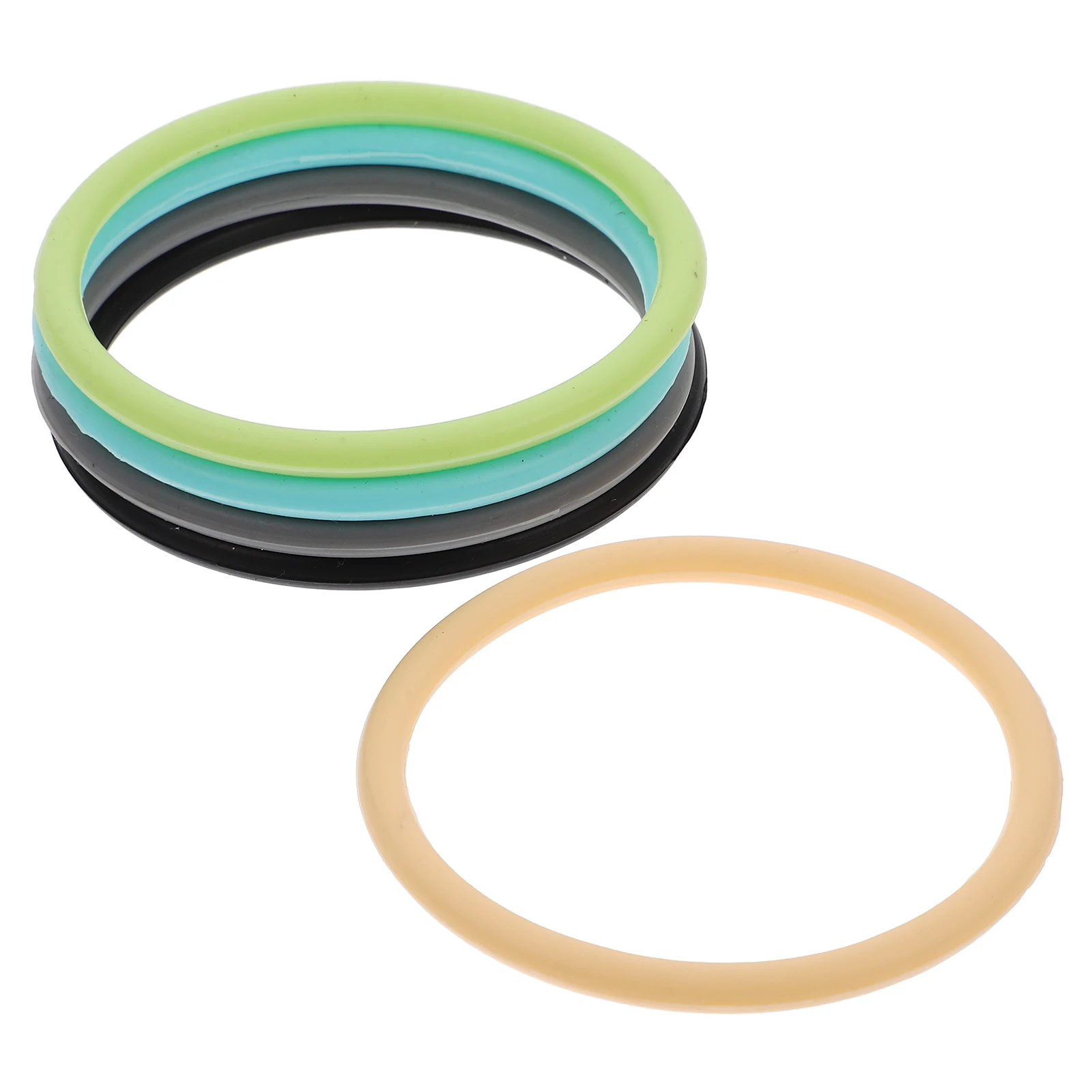 5Pcs Knee Support Sleeve Rings Elastic Silicone Patellas Bands Sports Knee Brace Strap Fixed Stabilizer for Basketball Running