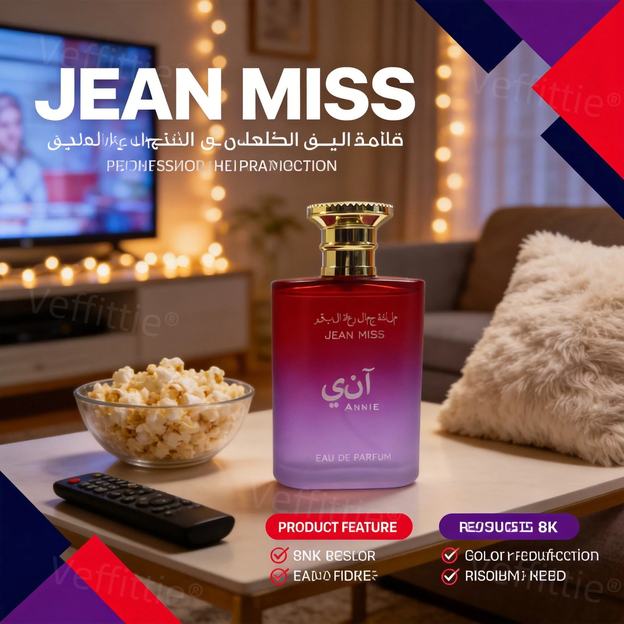 Urban Spicy Woody Daily Ease Eau De Parfum, 3.4oz, Botella Cuadrada Rojo-Púrpura, Para el Uso Diario en la Ciudad, Aroma Duradero, Pimienta Rosa Refinada