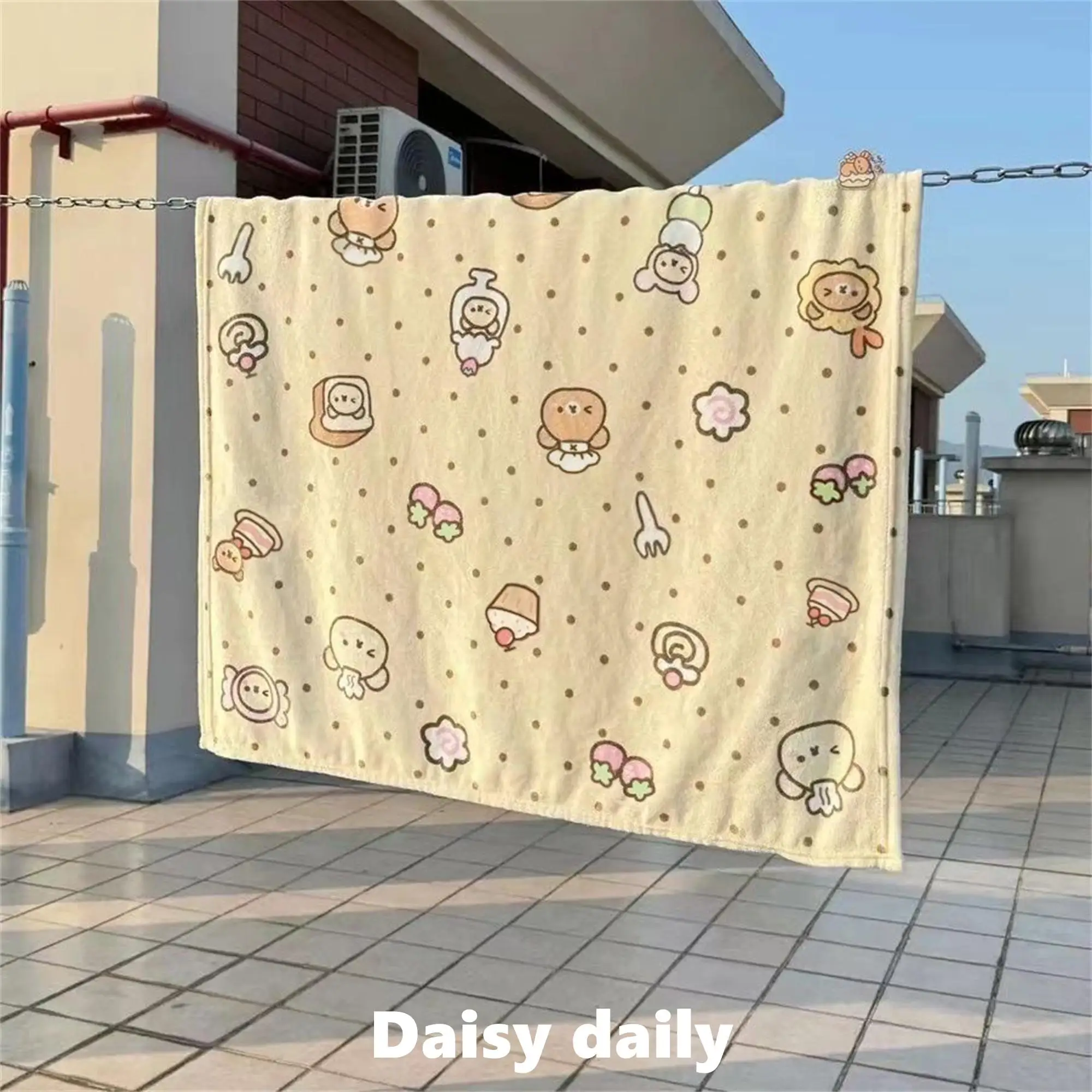 M uesa con Estampado de Oso de Dibujos Animados, M para Siesta en la Oficina, M para Sofá, Edredón para Dormito...