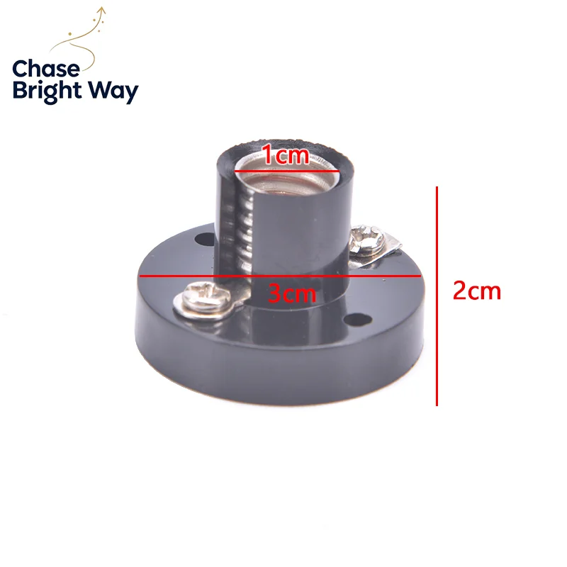 E10 Screw Holder DIY Flat Lamp Bases Physics Electric Beads Testing Parts