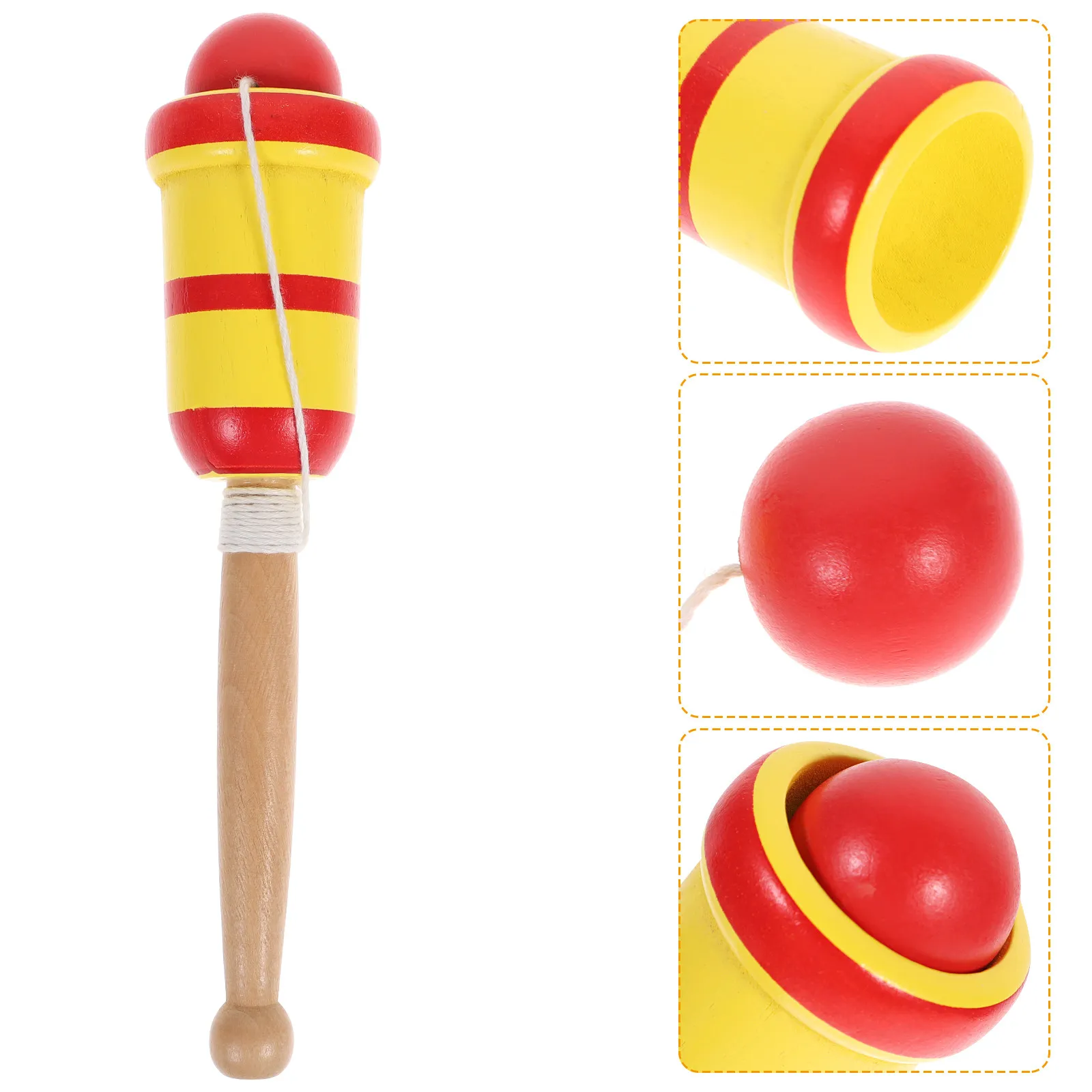 

1Pcs Kendama Cup Ball Game Wooden Skill Catch Game Hand Eye Coordination Fun Challenge Practice Kendama Cup Toys