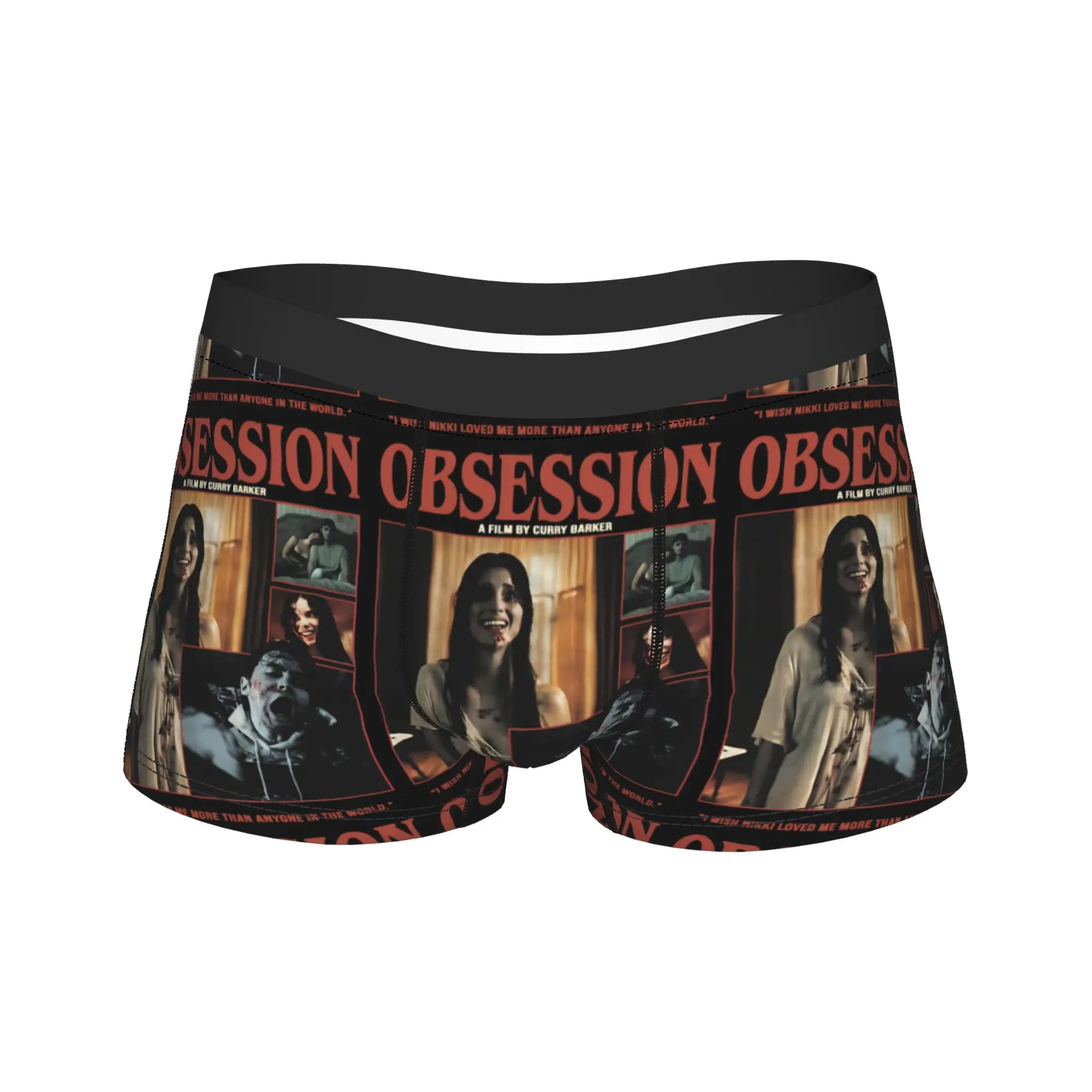 Men Obsession Movie Boxer Briefs Shorts Panties Soft Underwear Nikki Male Humor S-XXL Underpants