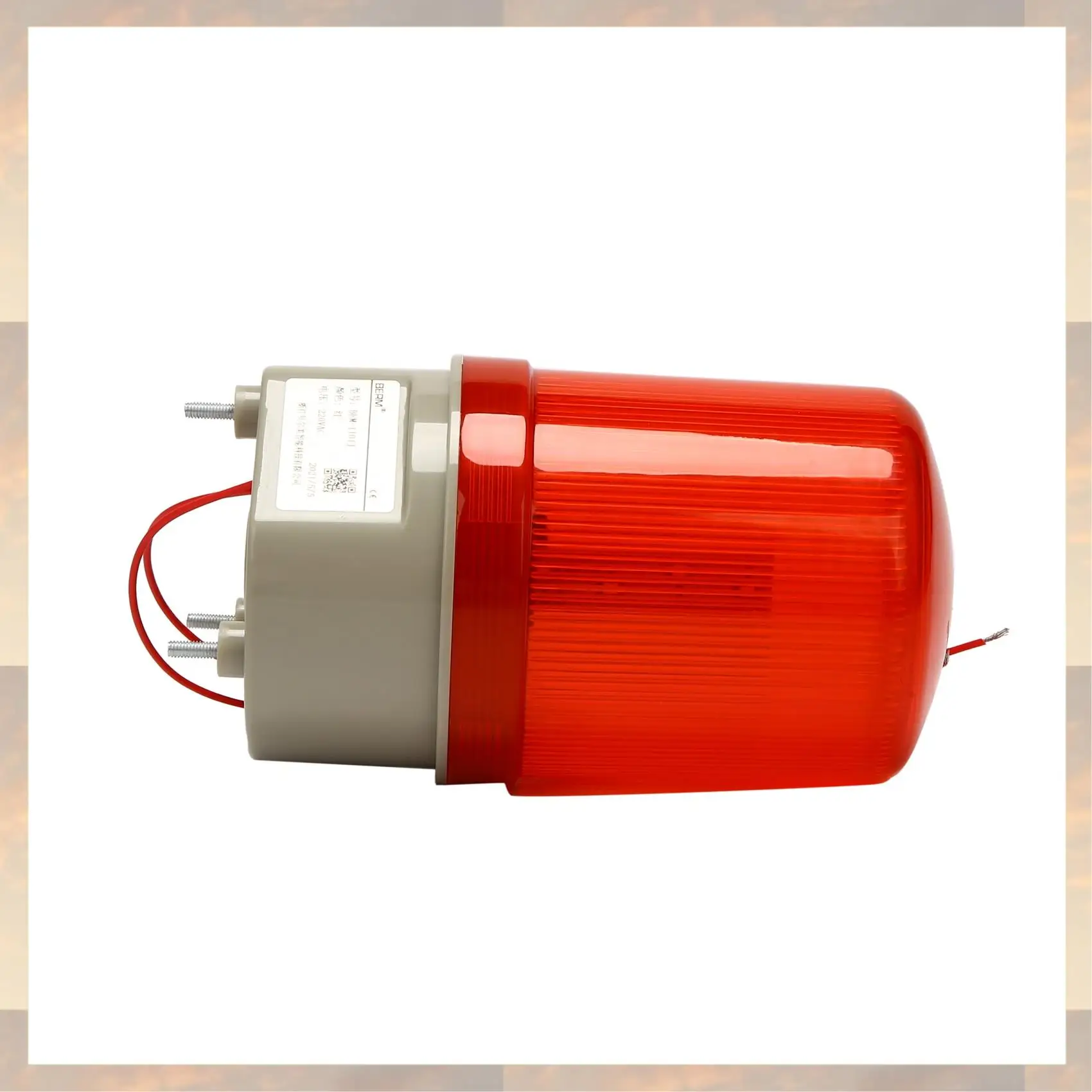 

2025 New-Industrial Flashing Sound Alarm Light,BEM-1101J 220V Red LED Warning Lights Acousto-Optic Alarm System Rotating Light E
