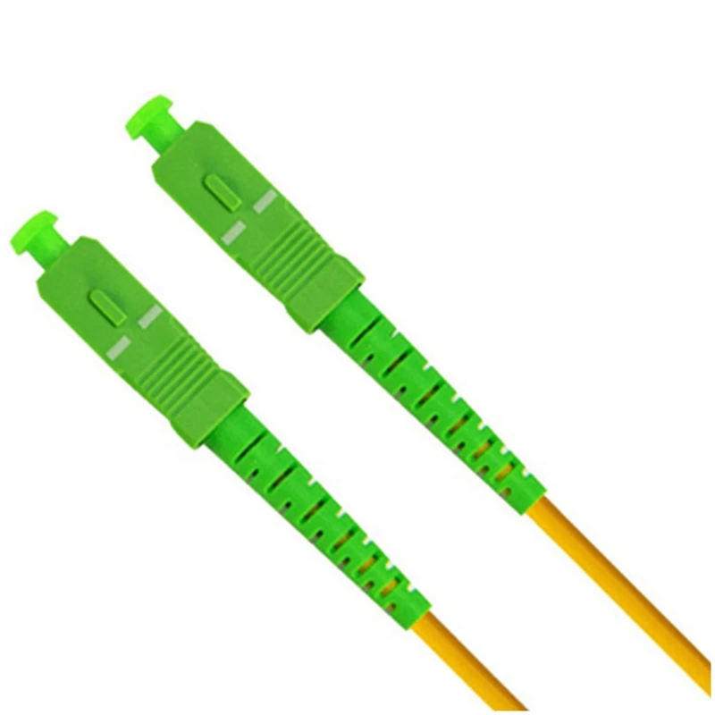 SC APC Naar SC APC Fiber Optische Patch Jumper Kabel 3.0Mm Koord Singlemode Simplex PVC G652D SM 1310/1550Nm FTTH 2M