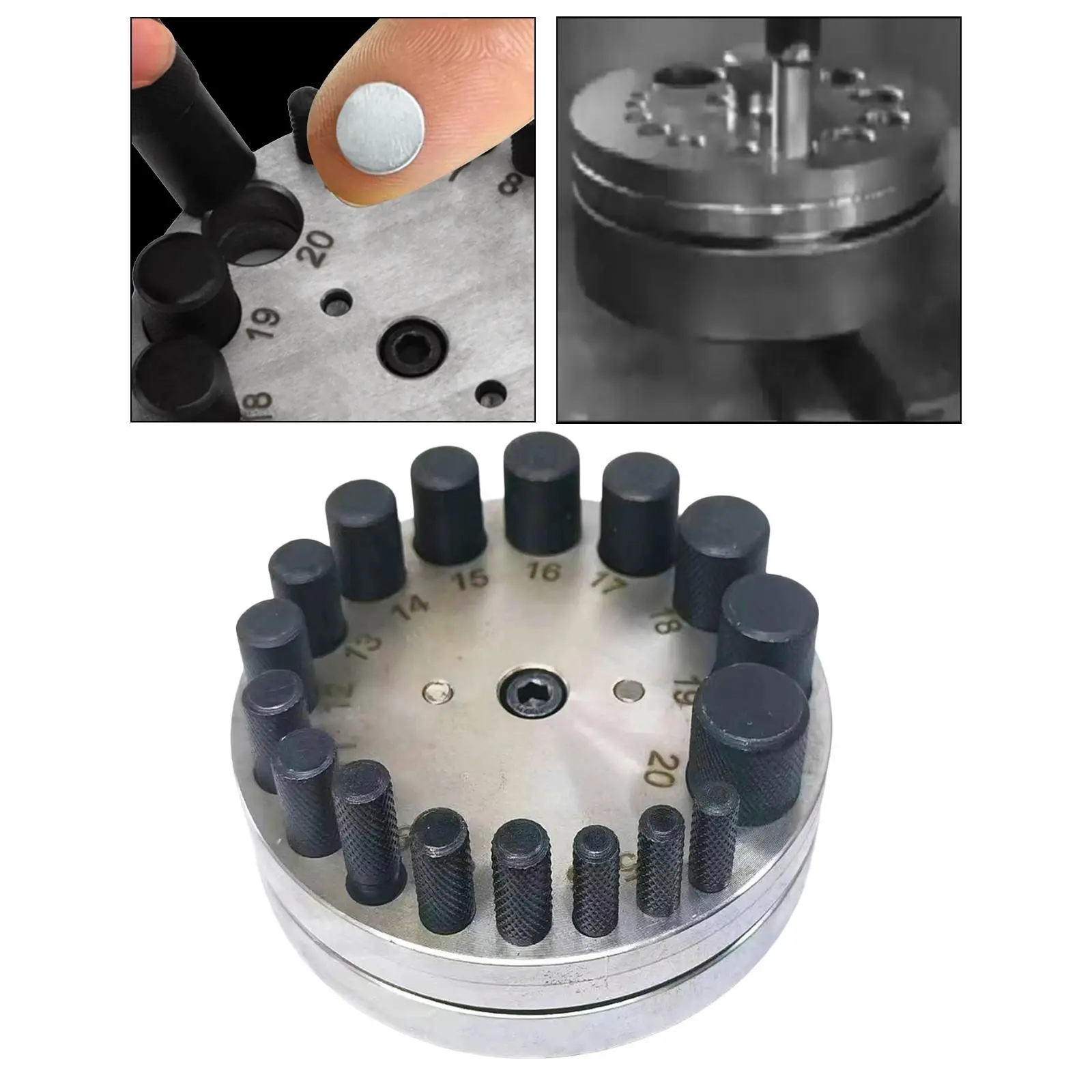 Disc Cutter Set 17 Dies Manual Round Punch for Sheets Home Use Jewelry Shop
