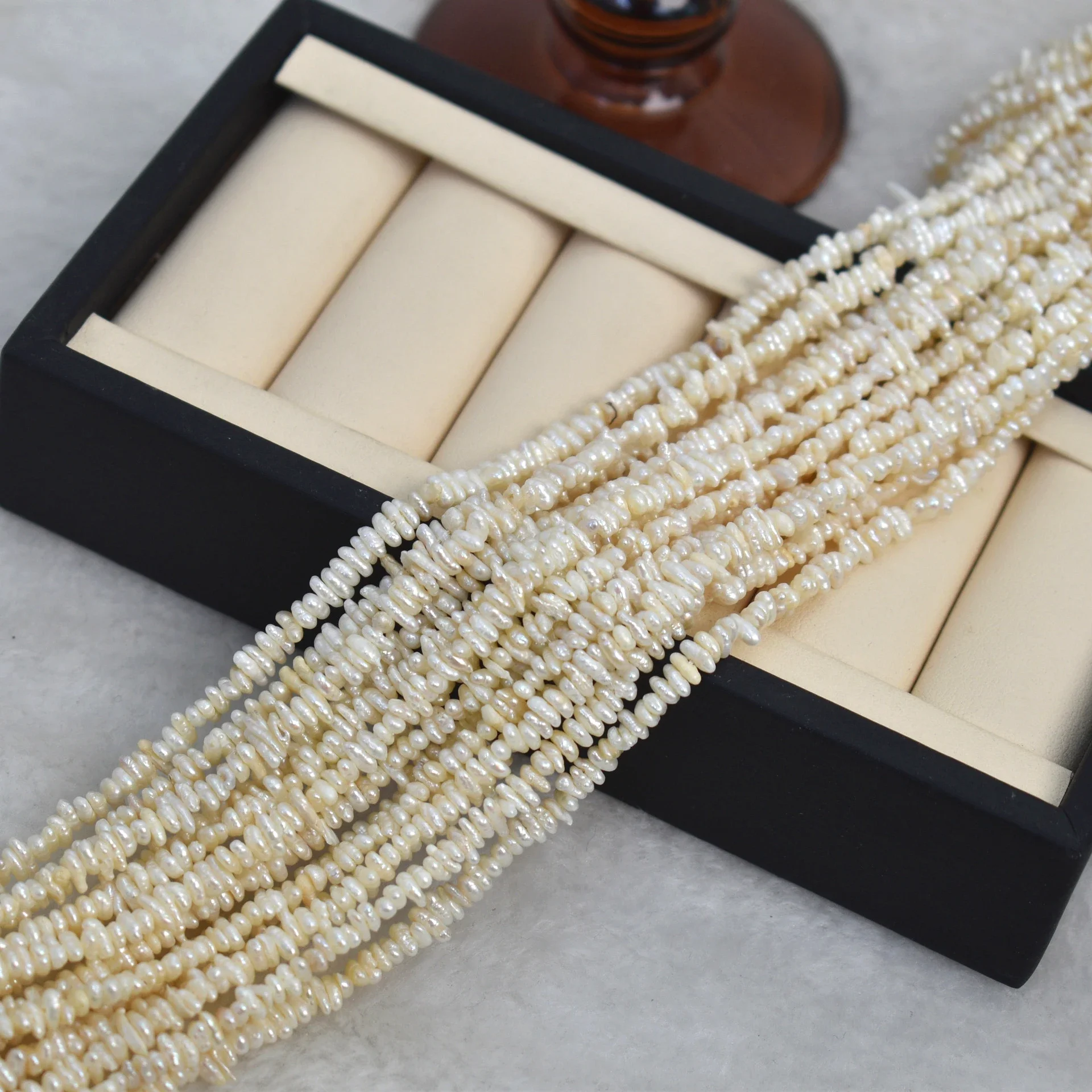 3-4mmAAA Small Natural Freshwater White Pearl Irregular Exquisite Bead Gift Women Jewelry Make DIY Necklace Bracelet Accessories 3