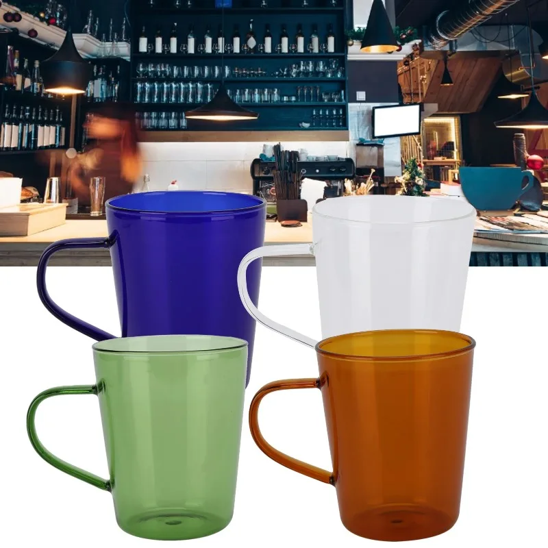 

И безопасность для дома и школы, 380 мл, кофейная кружка, высокая термостойкость и термостойкость, ударопрочное стекло, кофейная чашка, здоровье