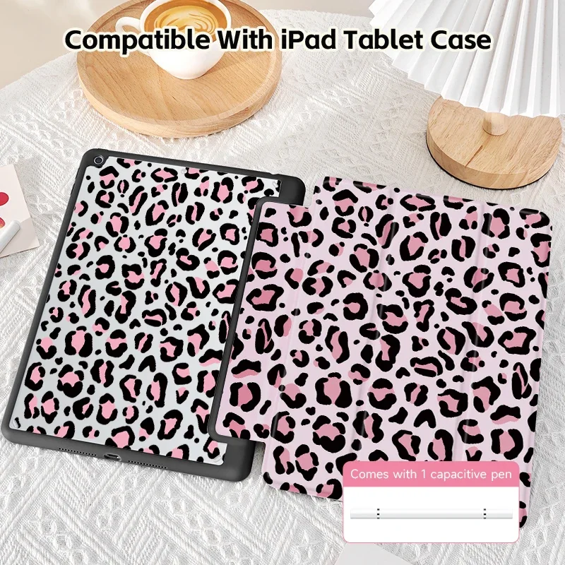 Case For iPad 10.2/10.5/Pro11/10Th/10.9/12.9/Air6/5/4/Mini6,Support Sleep Wake-Up,Double-Sided Printing With Pen Slot Design
