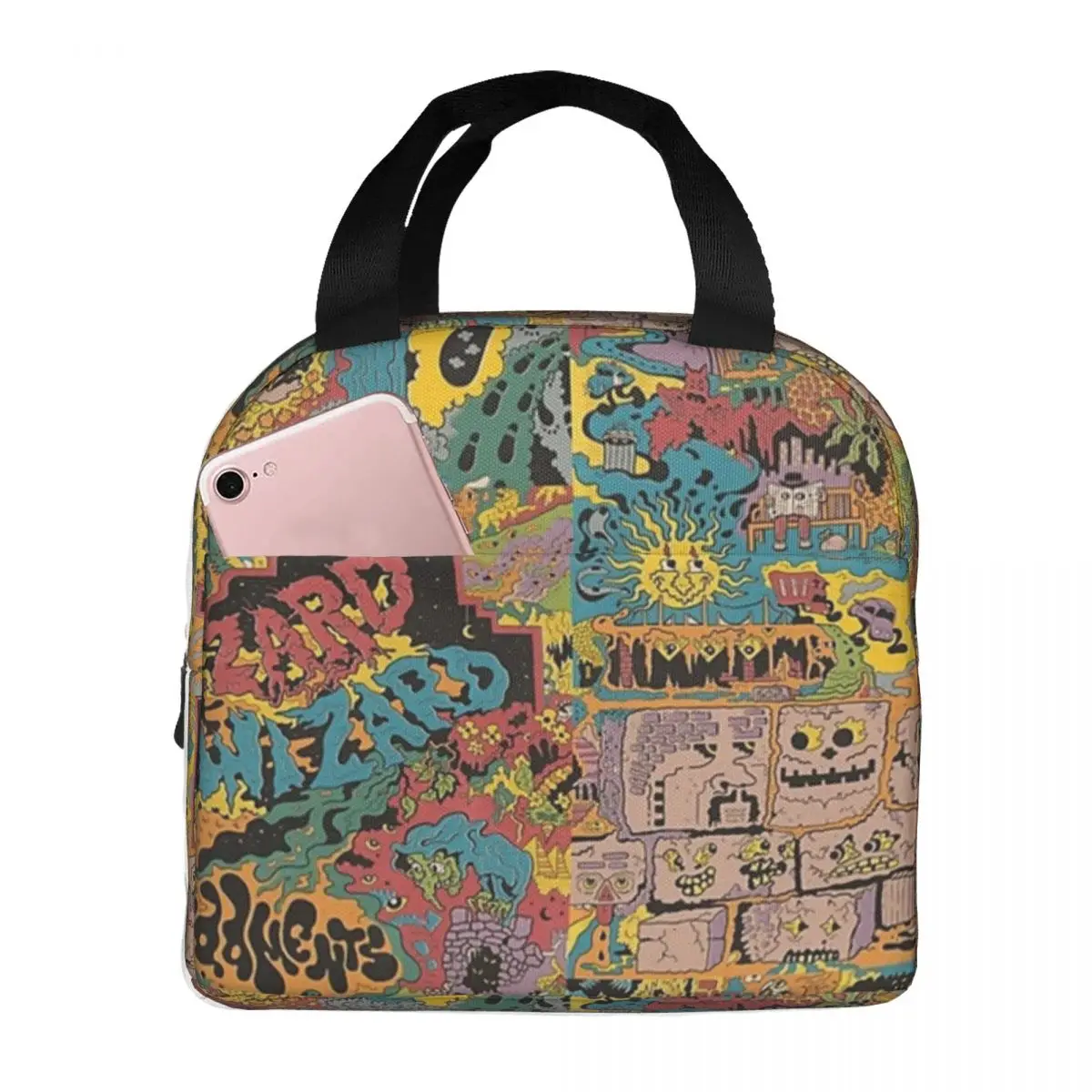 King Gizzard And The Lizard Wizard - Oddments Lunch Bags Insulated Bento Box Lunch Tote Picnic Bags Thermal Bag for Woman Girl