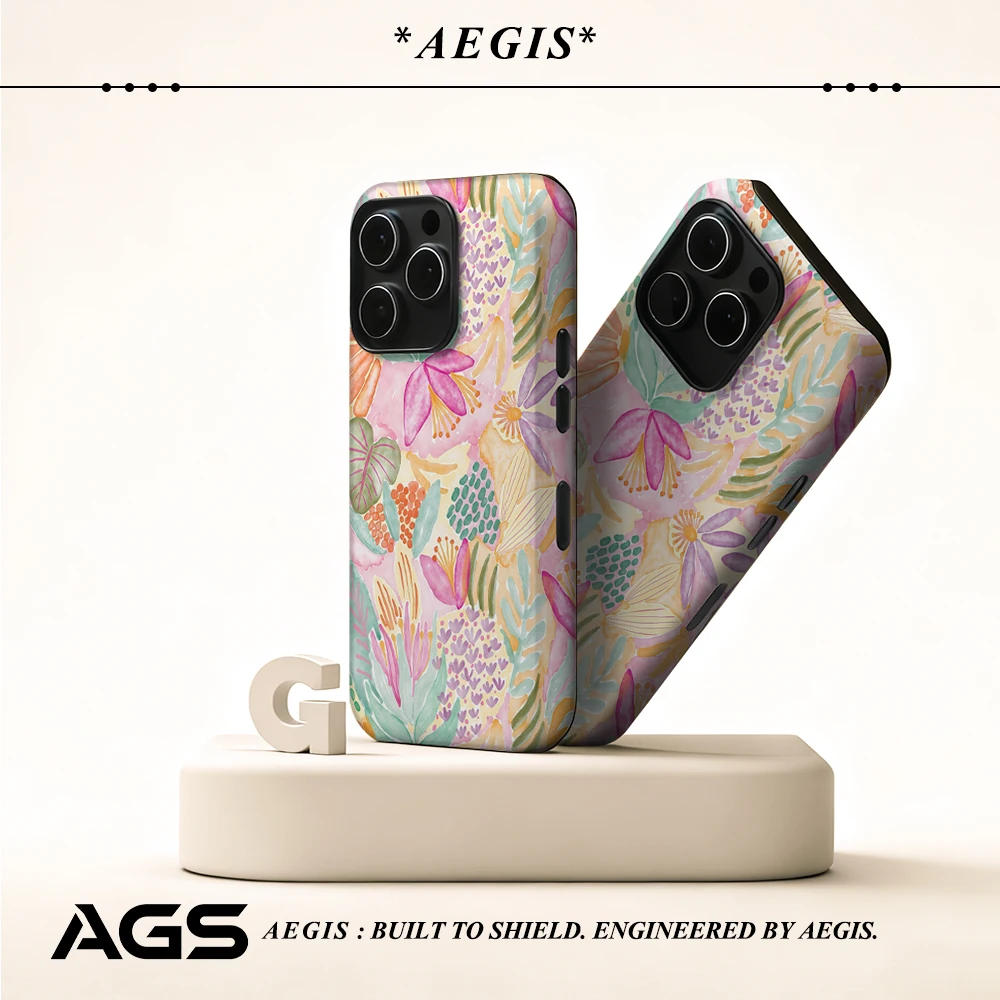 Floral Breeze Handyhülle für magnetische Handyhülle für IPhone 17 16 15 14 13 Pro Max Plus, einzelne doppelschichtige robuste Hülle