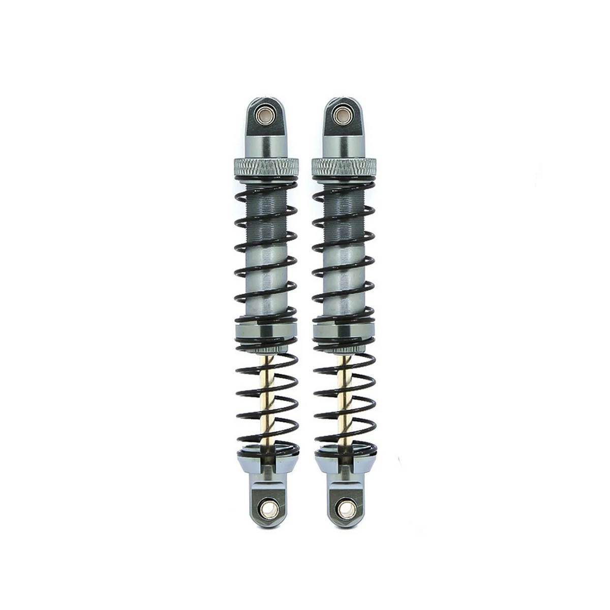 For TRX4 SCX10 90046 1/10 Simulation of Climbing Car Double-Stage Spring Shock Absorber Metal Oil Shock Absorber,90mm