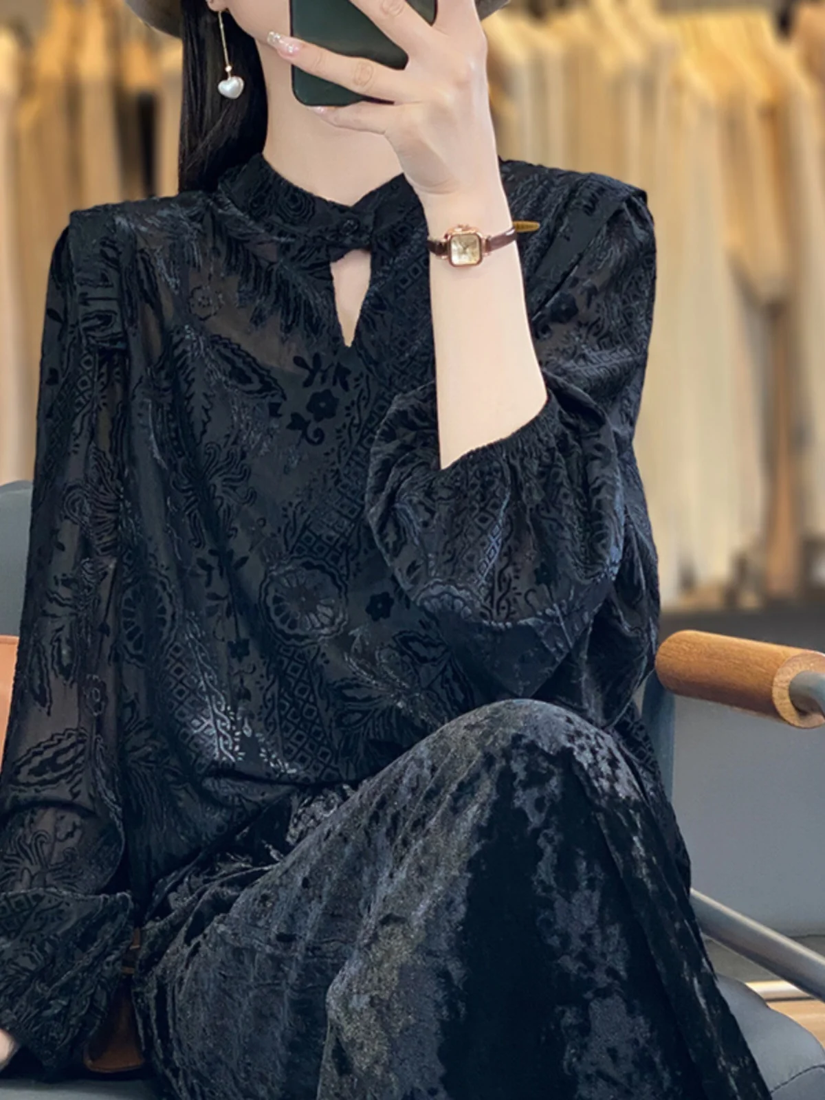 

Сводная женская кружевная вставка с воротником-стойкой, внутренняя одежда, уникальный двусторонний носимый топ, качественный шелковый материал