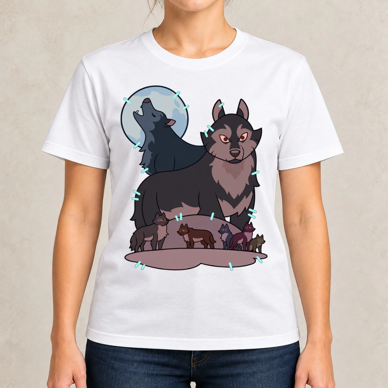 Hunters wolf shirt from the owl house Essential Women T-Shirt funny female sports fans t-shirts for Women graphic tees funny
