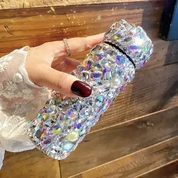 בקבוק תרמוס יהלום ריינסטון מיני דופן כפולה נירוסטה בקבוק מים מבודד כוס ואקום 150 מ 10 best sales כוס בלינג - №6