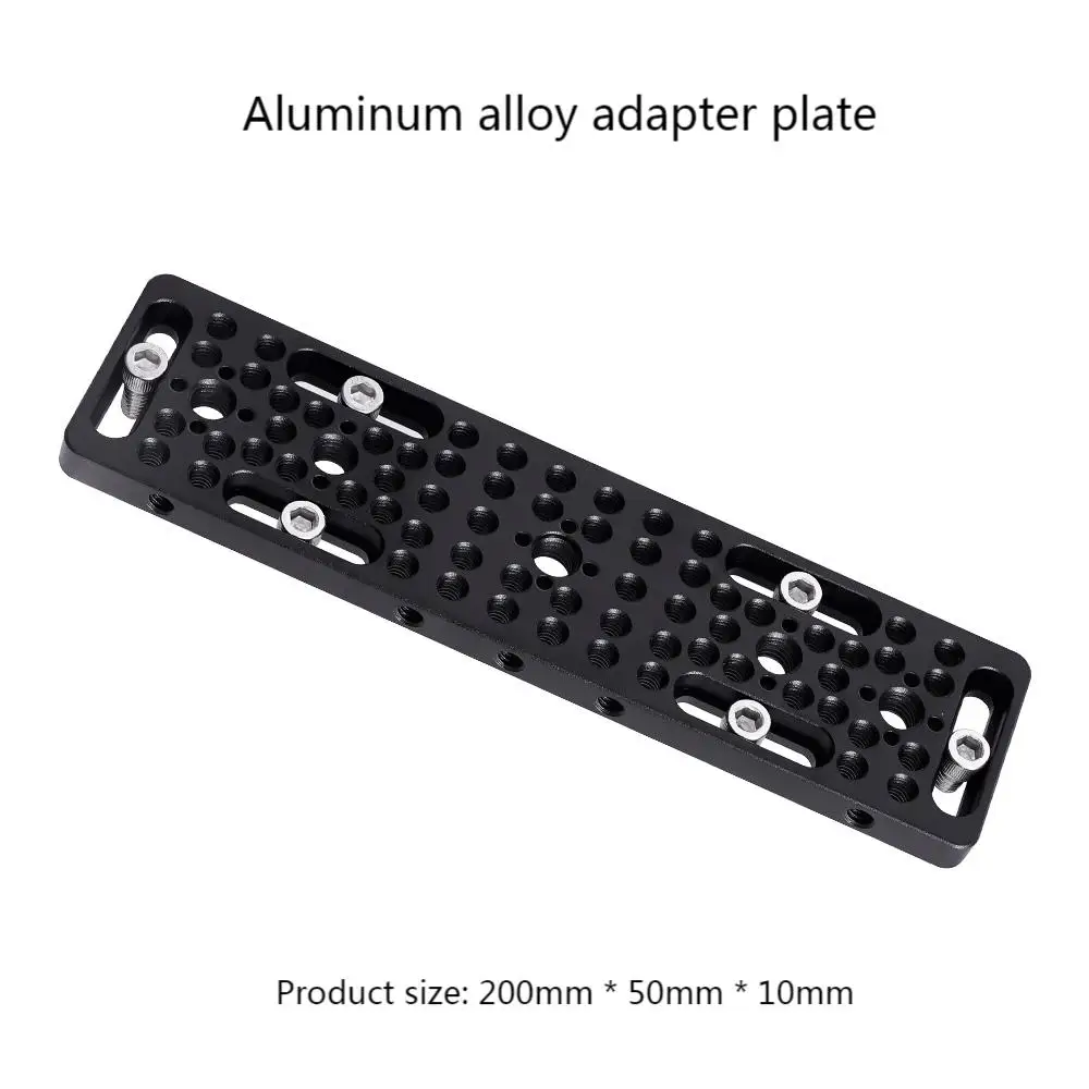 Used for installing cheese board camera cage on guide rail block, 1/4 inch 3/8 inch porous connection quick installation board