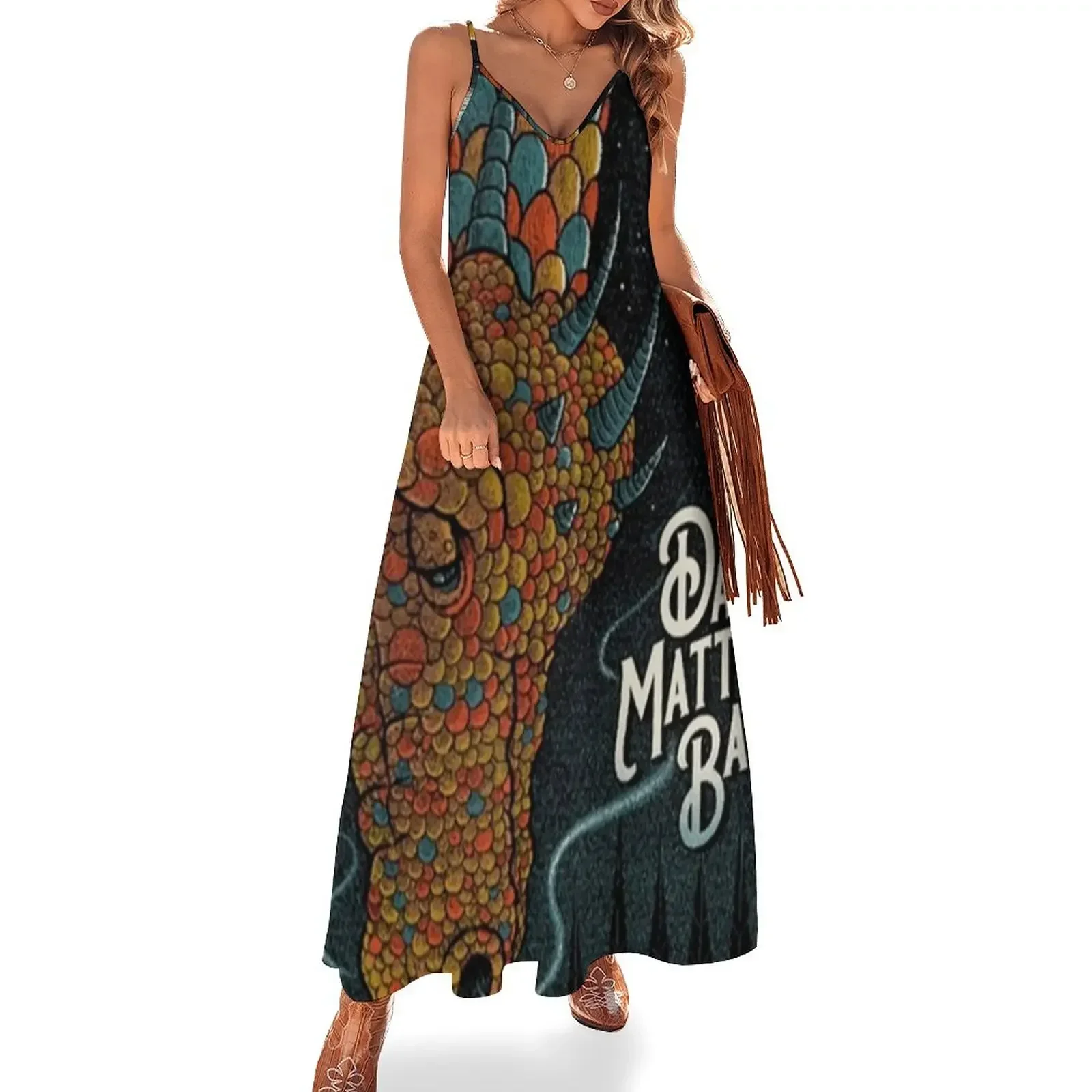 

DAVE MATTHEWS camp Sleeveless Dress dresses with long sleeves elegant dresses plus sizes summer women's dress 2024 Dress