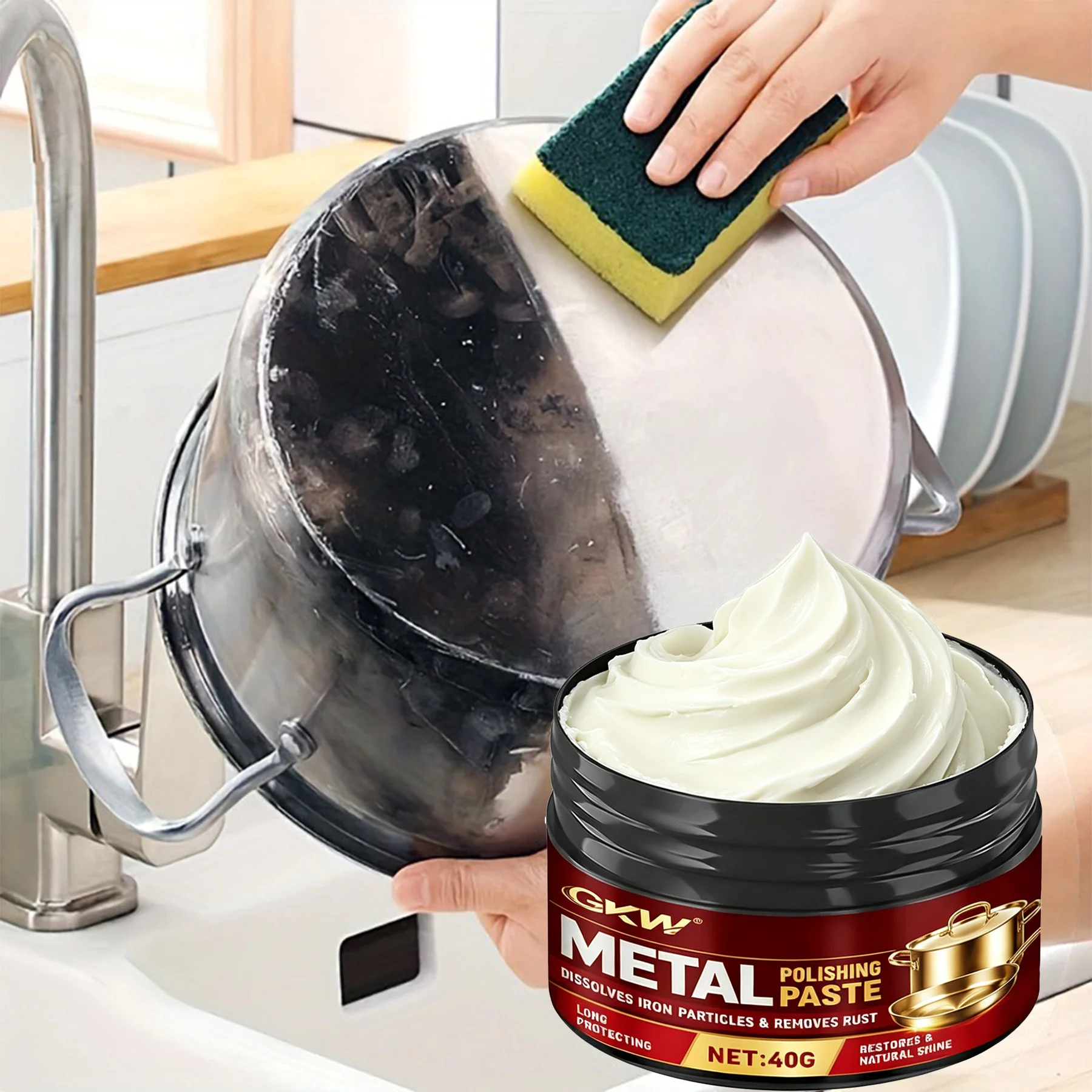 Multi-Purpose Repair Paste for Kitchen Tools, for Kitchen, Bathroom, Auto & Metal, Glossy Finish, Long-Lasting Durable