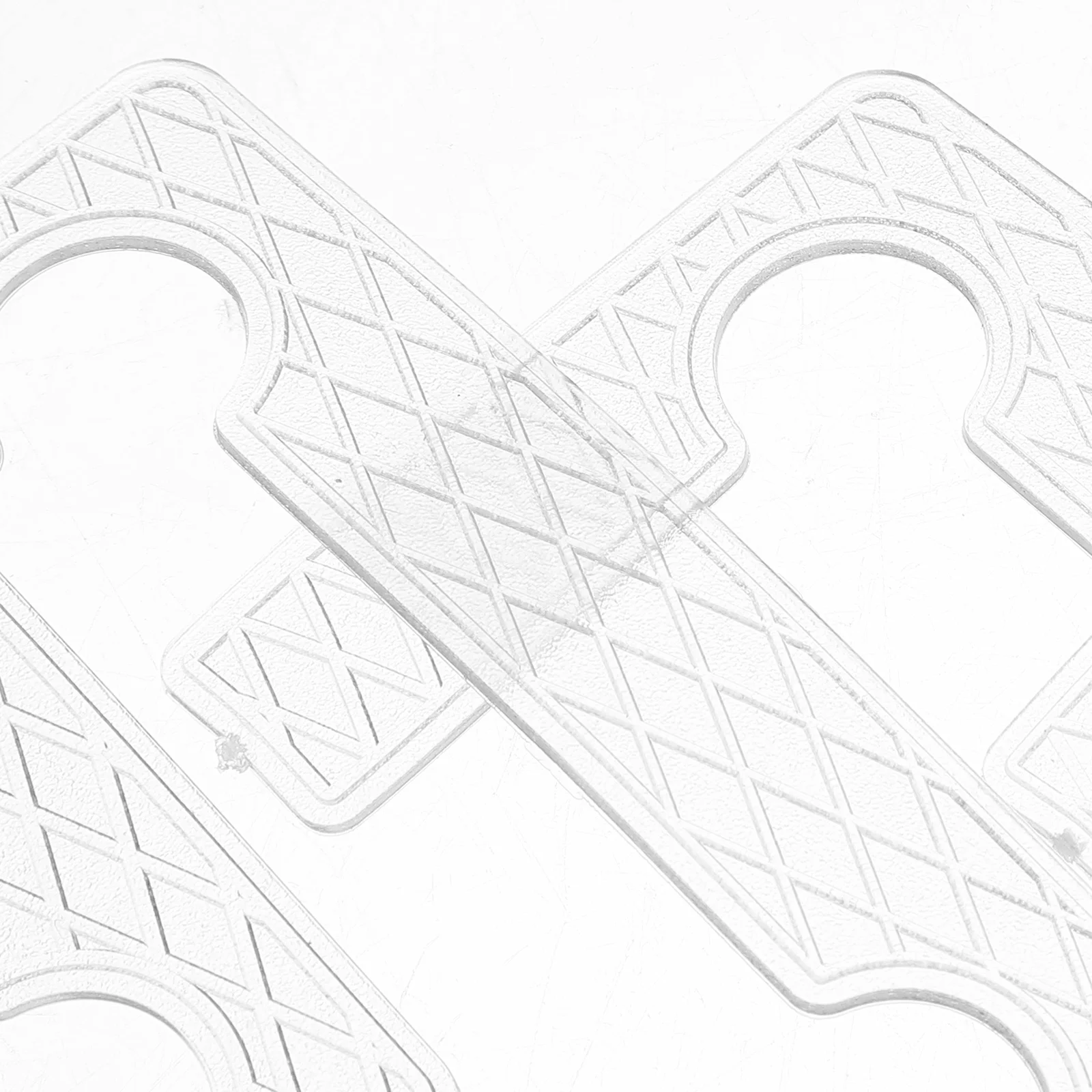 

40pcs Bathroom Clamp Pad Shower Door Rubber Gasket Set Glass Hinge Anti Slip Durable Easy Install Transparent Grid Accessory