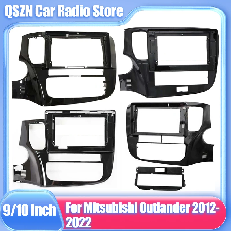 9/10.1 inch 2 Din Car Stereo Radio Fascia Panel For Mitsubishi Outlander 2012-2020 2021 Audio Frame Cover Trim Kit Face Bezel