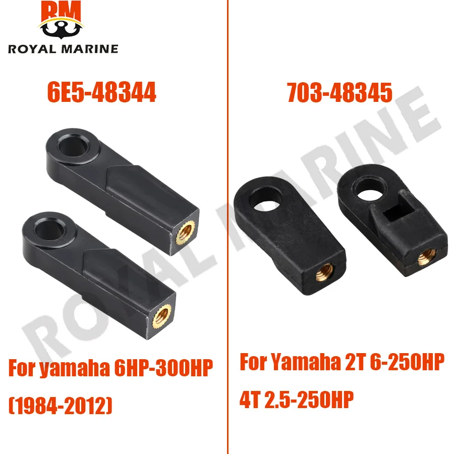 6E5-48344 703-48345 Remote Control Cable End for Yamaha Outboard Engine 2T&4T 2.5HP-300HP 1984-2012 Shift Throttle Out, Mount