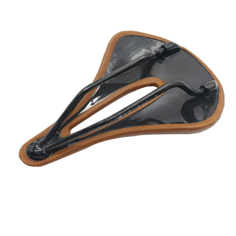 Bike saddle Carbon Saddle MTB/Road 143/155MM Super Light Leather Carbon Cushions Carbon Rails Bicycle Seat bike seat parts