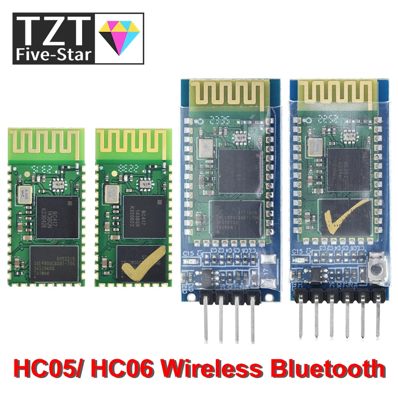 TZT HC-05 HC 05 hc-06 HC 06 RF Wireless Bluetooth Transceiver Slave Module RS232 / TTL to UART converter and adapter