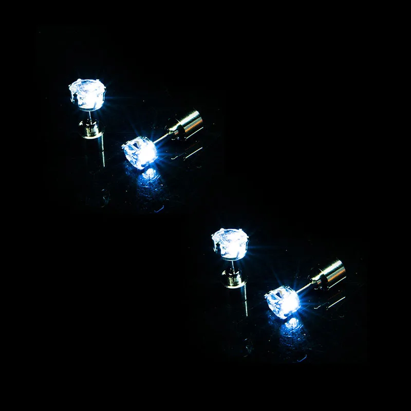NONE 1/5 Paar LED-Ohrringe für Bar und Club, Leuchtende Ohrringe für Mädchen und Frauen, Ohr-Accessoires, Leuchtende Bling-Ohrstecker, Gogo-Tanz Modeschmuck 6
